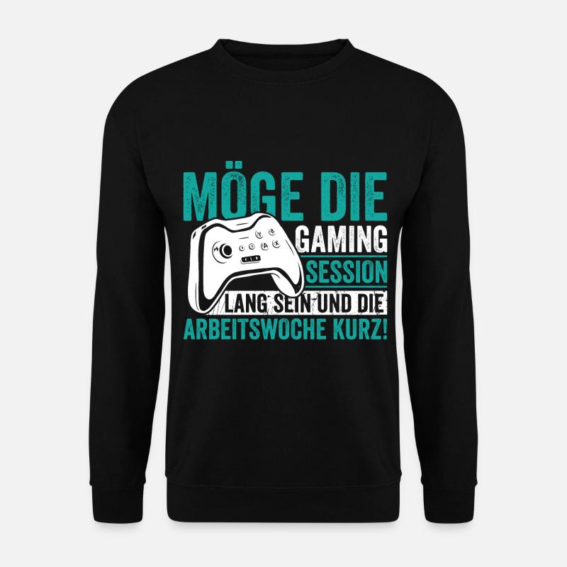 Gaming Session Zocken - Unisex Pullover - Schwarz