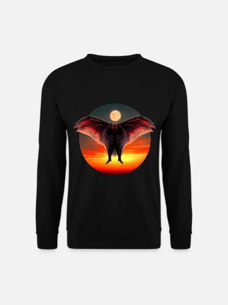 Mothman at sunset - Unisex Sweatshirt - black