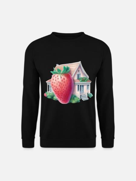 Erdbeerhaus - Unisex Pullover - Schwarz