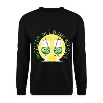 Evil Whistle Barman Halloween - Sweat-shirt Unisexe - noir - Devant - Alina (178cm) & Michal (187cm)