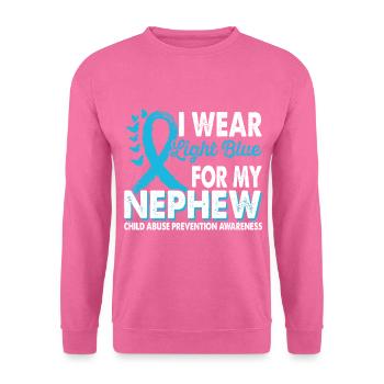 Portez du bleu clair pour le Mois de la Conscience - Sweat-shirt Unisexe - rose - Devant