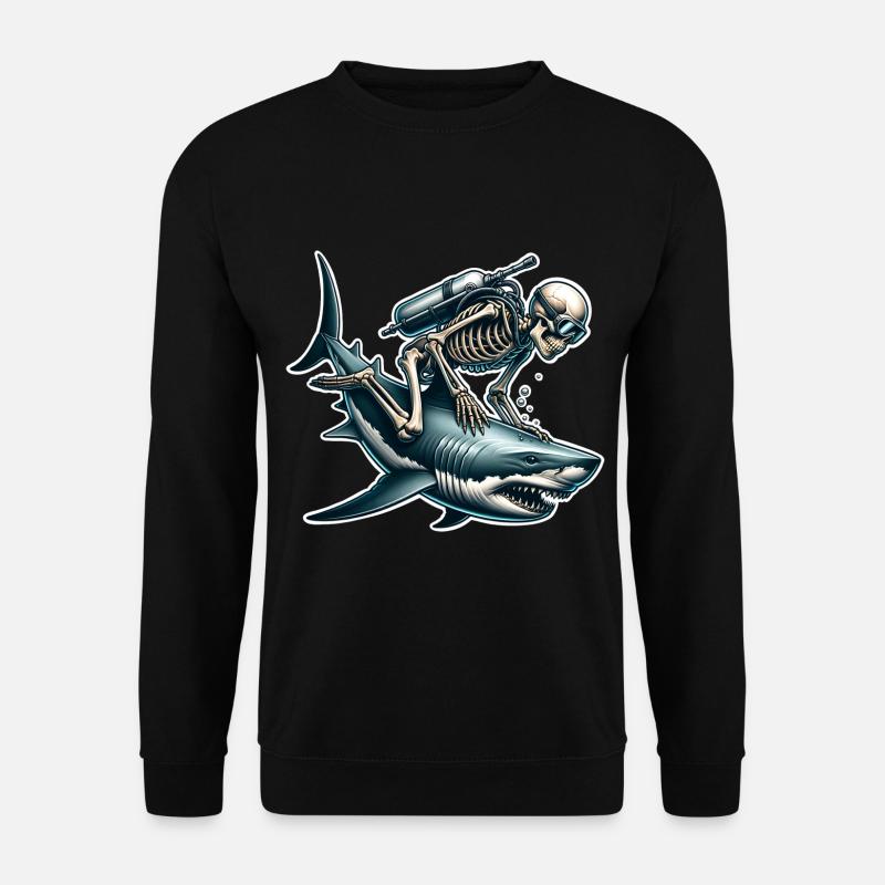 Diving Divers - Unisex Sweatshirt - black