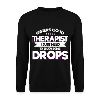 Rave Raver Dubstep Gift - Unisex Sweatshirt - black - Front - Alina (178cm) & Michal (187cm)