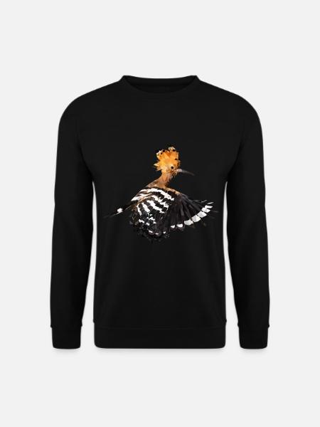 Wiedehopf (Upupa epops) Vogel des Jahres 2022 - Unisex Pullover - Schwarz