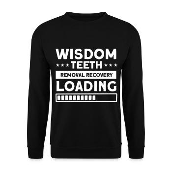 Wisdom Teeth Wisdom Tooth Patient Dentist - Unisex Sweatshirt - black - Front - Alina (178cm) & Michal (187cm)