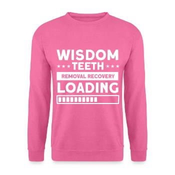 Weisheitszähne Weisheitszahn Patient Zahnarzt - Unisex Pullover - Pink - Vorne