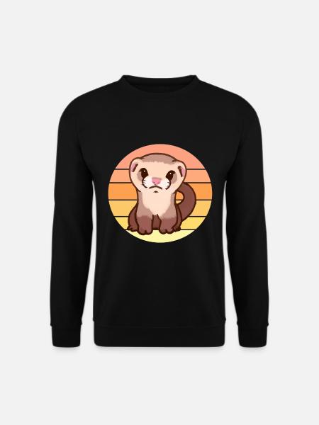 Ferret Sunset - Unisex Sweatshirt - black
