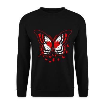 Canada Flag - Unisex Sweatshirt - black - Front - Alina (178cm) & Michal (187cm)