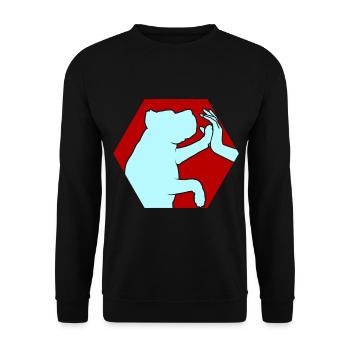 Hundefreunde Hundeliebhaber Hund - Unisex Pullover - Schwarz - Vorne - Alina (178cm) & Michal (187cm)