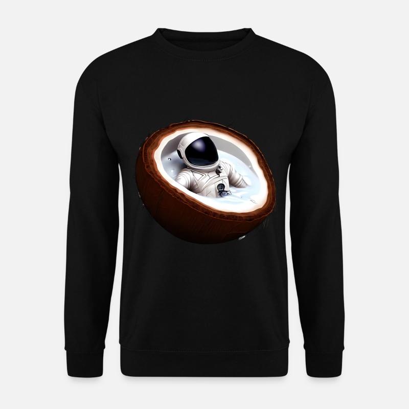 Astronaute dans une noix de - Sweat-shirt Unisexe - noir