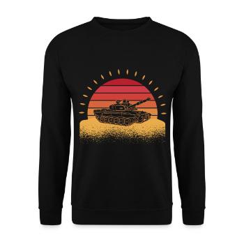 Tanker Soldier Evolution Tank - Unisex Sweatshirt - black - Front - Alina (178cm) & Michal (187cm)