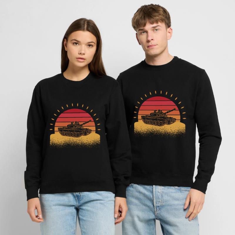 Panzerfahrer Soldat Evolution Panzer Unisex Pullover
