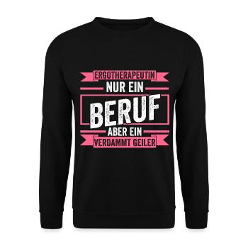 Ergotherapie Ergotherapeutin - Unisex Pullover - Schwarz - Vorne - Alina (178cm) & Michal (187cm)