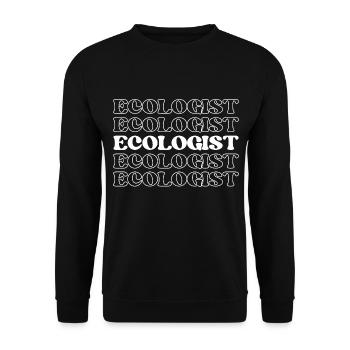 Ecologist Environmentalist Conservationist - Unisex Sweatshirt - black - Front - Alina (178cm) & Michal (187cm)