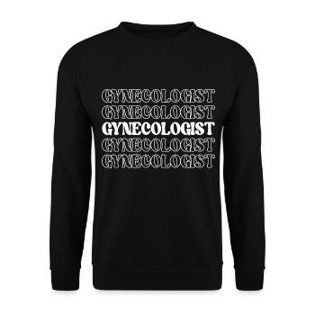 Gynécologue Spécialiste de la santé féminine Femme - Sweat-shirt Unisexe - noir - Devant - Alina (178cm) & Michal (187cm)