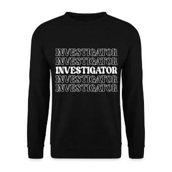Ermittler Detektiv Privatdetektiv Detektiv Detektiv Kaugummi - Unisex Pullover - Schwarz - Vorne - Alina (178cm) & Michal (187cm)