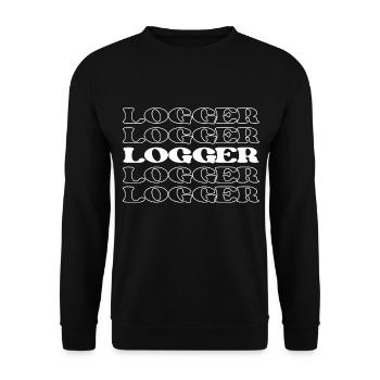 Bûcheron Bûcheron Bûcheron Bûcheron Bois - Sweat-shirt Unisexe - noir - Devant - Alina (178cm) & Michal (187cm)