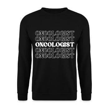 Oncologist Cancer Specialist Cancer Doctor Cancer - Unisex Sweatshirt - black - Front - Alina (178cm) & Michal (187cm)