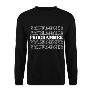 Programmer Coder Developer Coder Software Engineer - Unisex Sweatshirt - black - Front - Alina (178cm) & Michal (187cm)