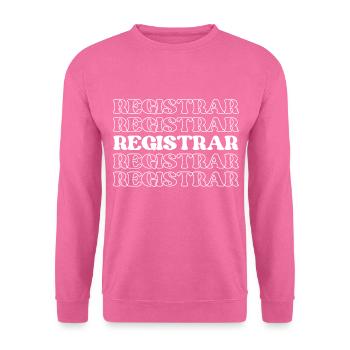 Registrar Record Keeper Administrator Beamter - Unisex Pullover - Pink - Vorne