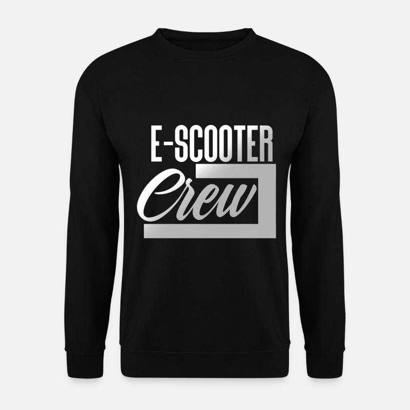 E Scooter Roller Elektroroller - Unisex Pullover - Schwarz