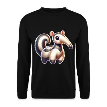 Anteater - Unisex Sweatshirt - black - Front - Alina (178cm) & Michal (187cm)