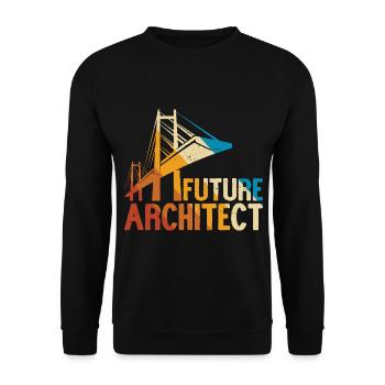 Architect - Unisex Sweatshirt - black - Front - Alina (178cm) & Michal (187cm)