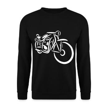 Moto grand-père - Sweat-shirt Unisexe - noir - Devant - Alina (178cm) & Michal (187cm)