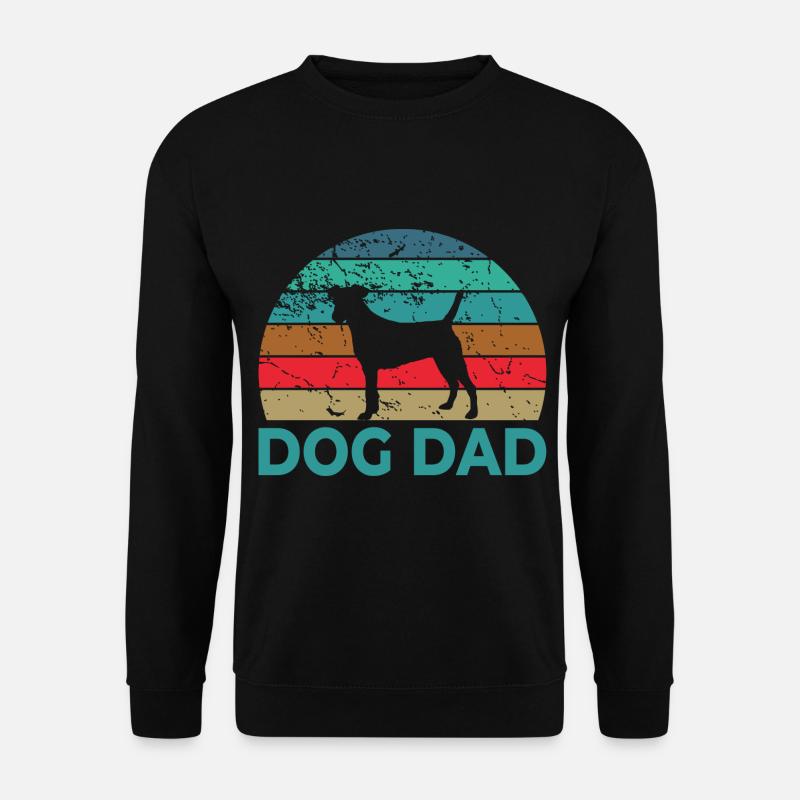 Dog Dad - Hunde Papa Motive - für Hunde Väter - Unisex Pullover - Schwarz