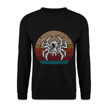 Spider Lover Spider Whisperer Arachnide Tarant - Unisex Sweatshirt - black - Front - Alina (178cm) & Michal (187cm)