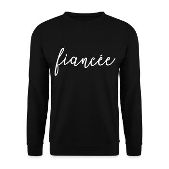 Verlobte Matching Verlobung Hochzeit Flitterwochen - Unisex Pullover - Schwarz - Vorne - Alina (178cm) & Michal (187cm)