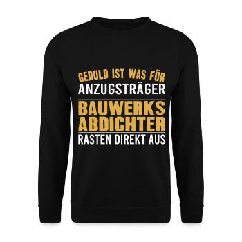 Building sealers - Unisex Sweatshirt - black - Front - Alina (178cm) & Michal (187cm)