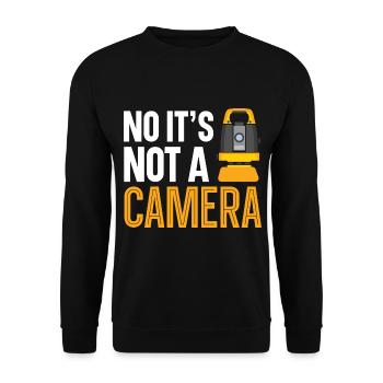 Non, ce n’est pas une caméra Landvermes - Sweat-shirt Unisexe - noir - Devant - Alina (178cm) & Michal (187cm)