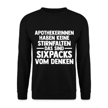 Apotheke Pharmazie Mediziner Apothekerin - Unisex Pullover - Schwarz - Vorne - Alina (178cm) & Michal (187cm)