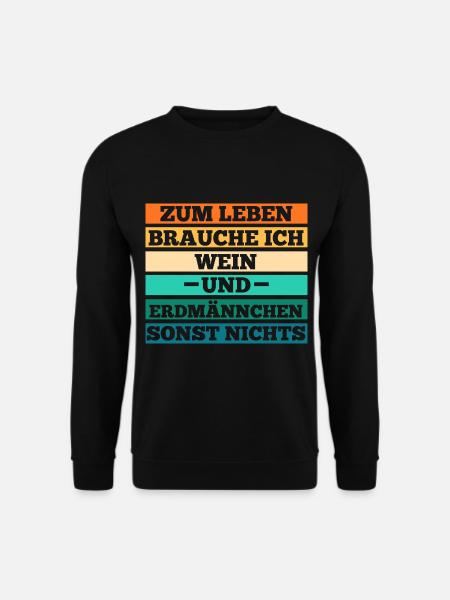 Wein Erdmännchen - Unisex Pullover - Schwarz