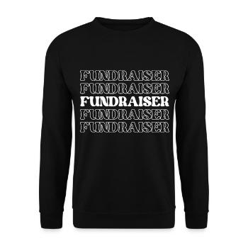 Fundraiser Charity Worker Charity Event Organizer - Unisex Sweatshirt - black - Front - Alina (178cm) & Michal (187cm)