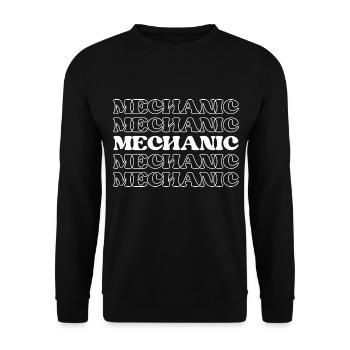 Mechanic Technician Repairman Auto Technician Car - Unisex Sweatshirt - black - Front - Alina (178cm) & Michal (187cm)