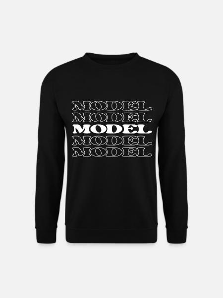 Model Mode Model Schaufensterpuppe Fotomodell - Unisex Pullover - Schwarz
