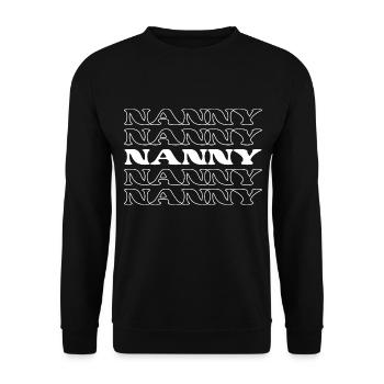 Nanny Babysitter Childcare Provider Caregiver - Unisex Sweatshirt - black - Front - Alina (178cm) & Michal (187cm)