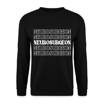 Neurosurgeon Brain Surgeon Nervous System - Unisex Sweatshirt - black - Front - Alina (178cm) & Michal (187cm)