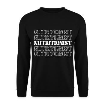 Ernährungsberater Ernährungsberater Gesundheitsspezialist Lebensmittel - Unisex Pullover - Schwarz - Vorne - Alina (178cm) & Michal (187cm)