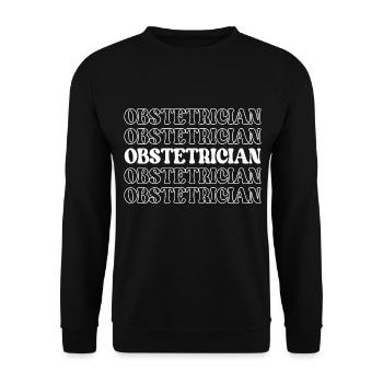 Geburtshelfer Geburtshelfer Labor und - Unisex Pullover - Schwarz - Vorne - Alina (178cm) & Michal (187cm)