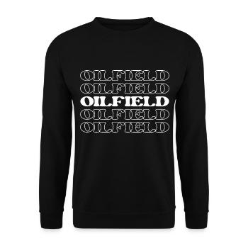 Oilfield Worker Oil Rig Worker Oil Derrick Worker - Unisex Sweatshirt - black - Front - Alina (178cm) & Michal (187cm)