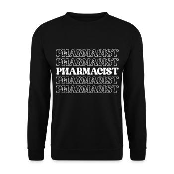 Pharmacist Druggist Apothecary Chemist Drug - Unisex Sweatshirt - black - Front - Alina (178cm) & Michal (187cm)