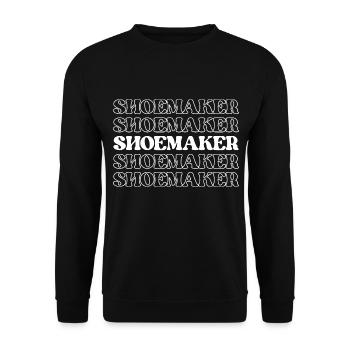 Shoemaker Cobbler Shoe Repairman Shoe Fixer Shoe - Unisex Sweatshirt - black - Front - Alina (178cm) & Michal (187cm)