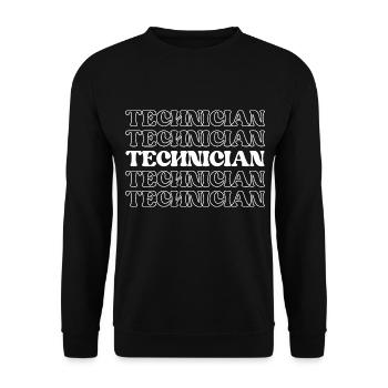 Technician Specialist Expert Skilled Worker - Unisex Sweatshirt - black - Front - Alina (178cm) & Michal (187cm)
