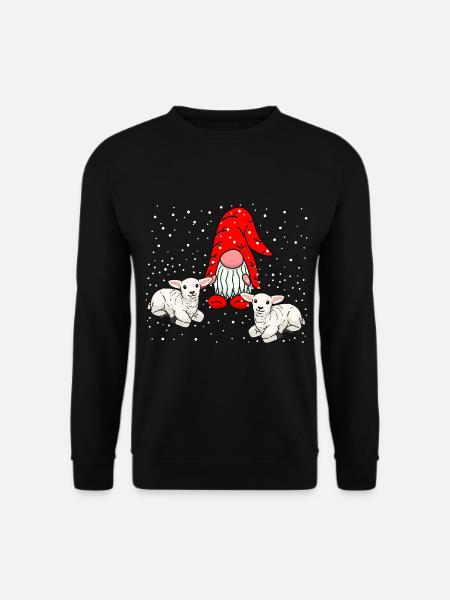 Weihnachten Zwerge Wichtel Märchen Nikolaus Xmas - Unisex Pullover - Schwarz