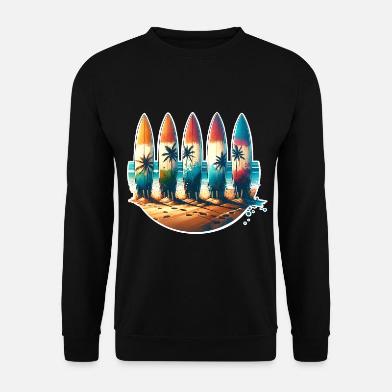 Surfing Surfers - Unisex Sweatshirt - black