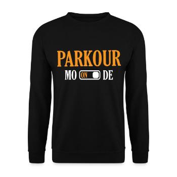 Parkour - Unisex Pullover - Schwarz - Vorne - Alina (178cm) & Michal (187cm)
