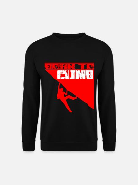 Born To Climb Red - Unisex Sweatshirt - black